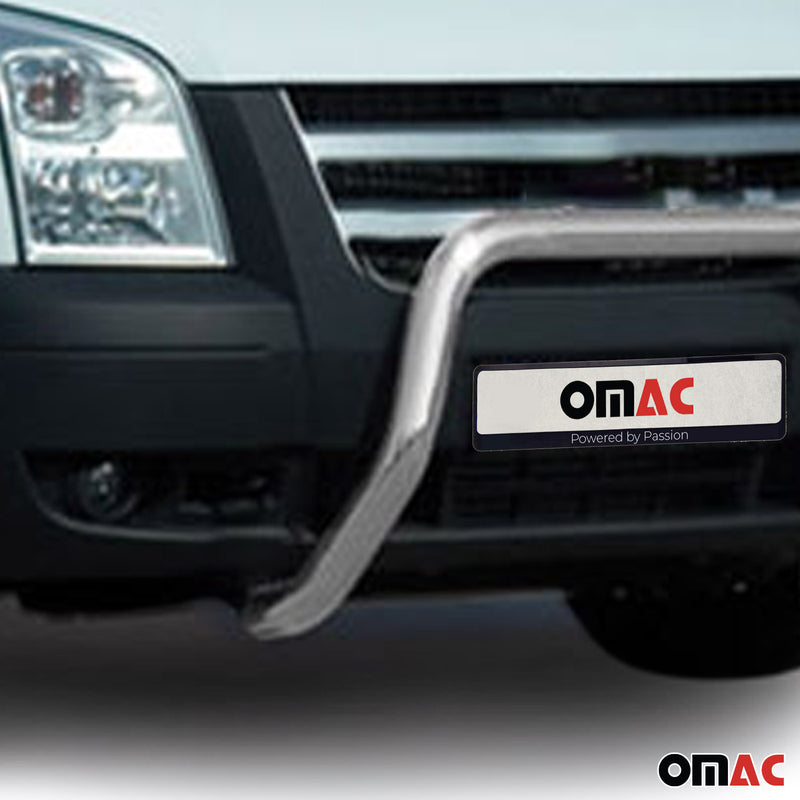 Front protection bar for Ford Transit 2006-2012 with ABE silver impact protection