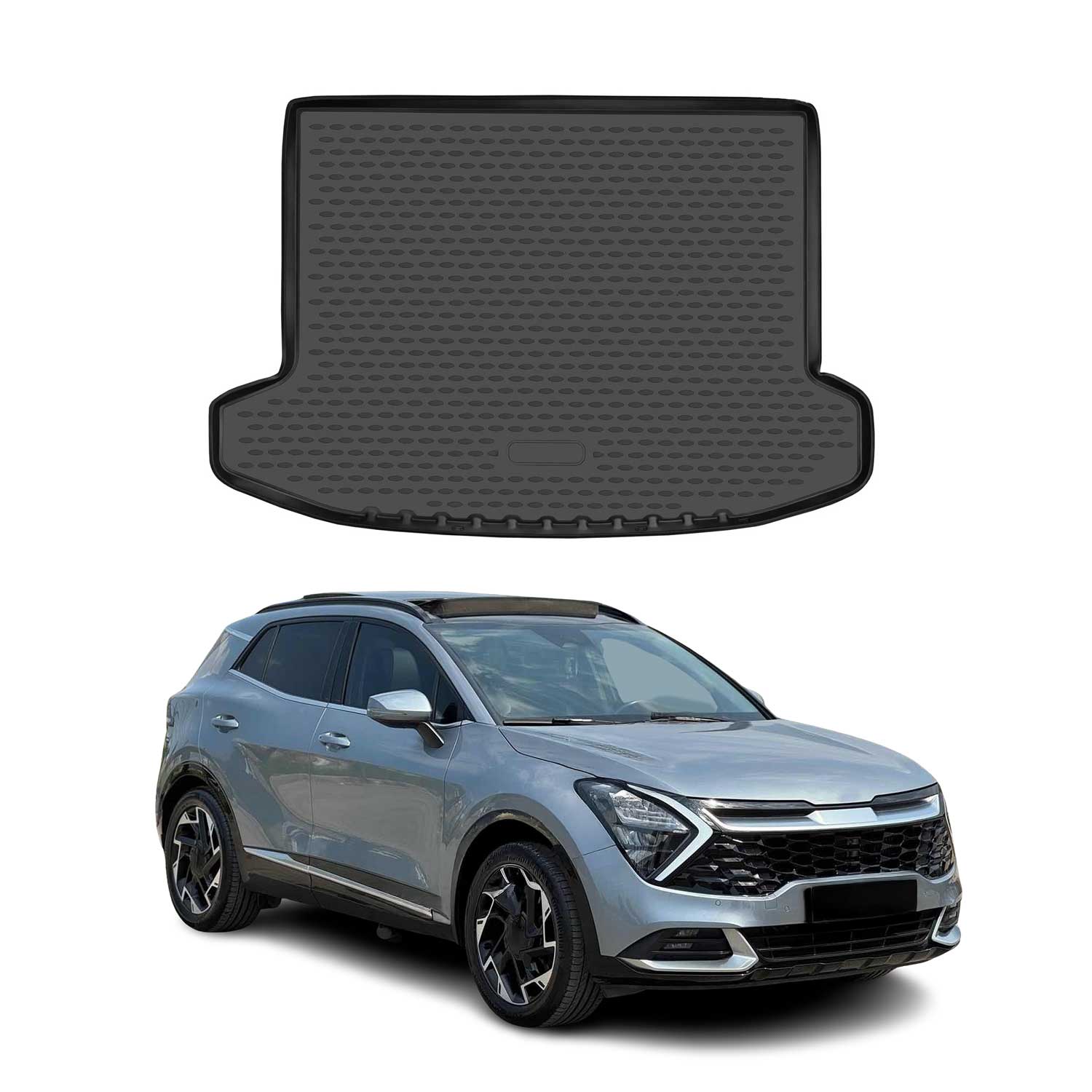 Kofferraummatte Kofferraumwanne für Kia Sportage GT Line 2023-2026 Gummi TPE