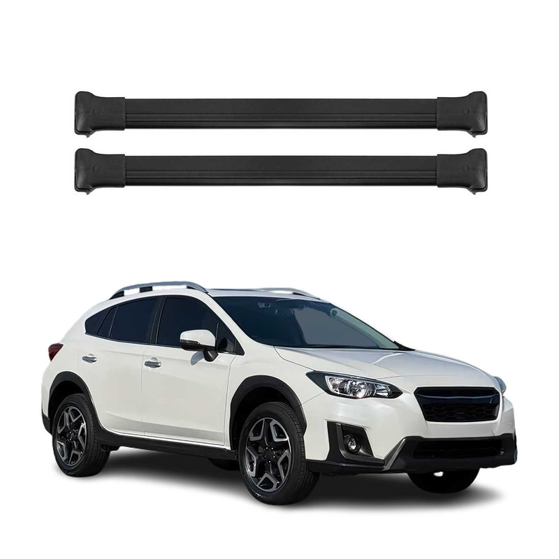 Dachträger Grundtäger für Subaru XV mk2 2017-2021 Pre-FL 75kg Alu Schwarz 2 tlg