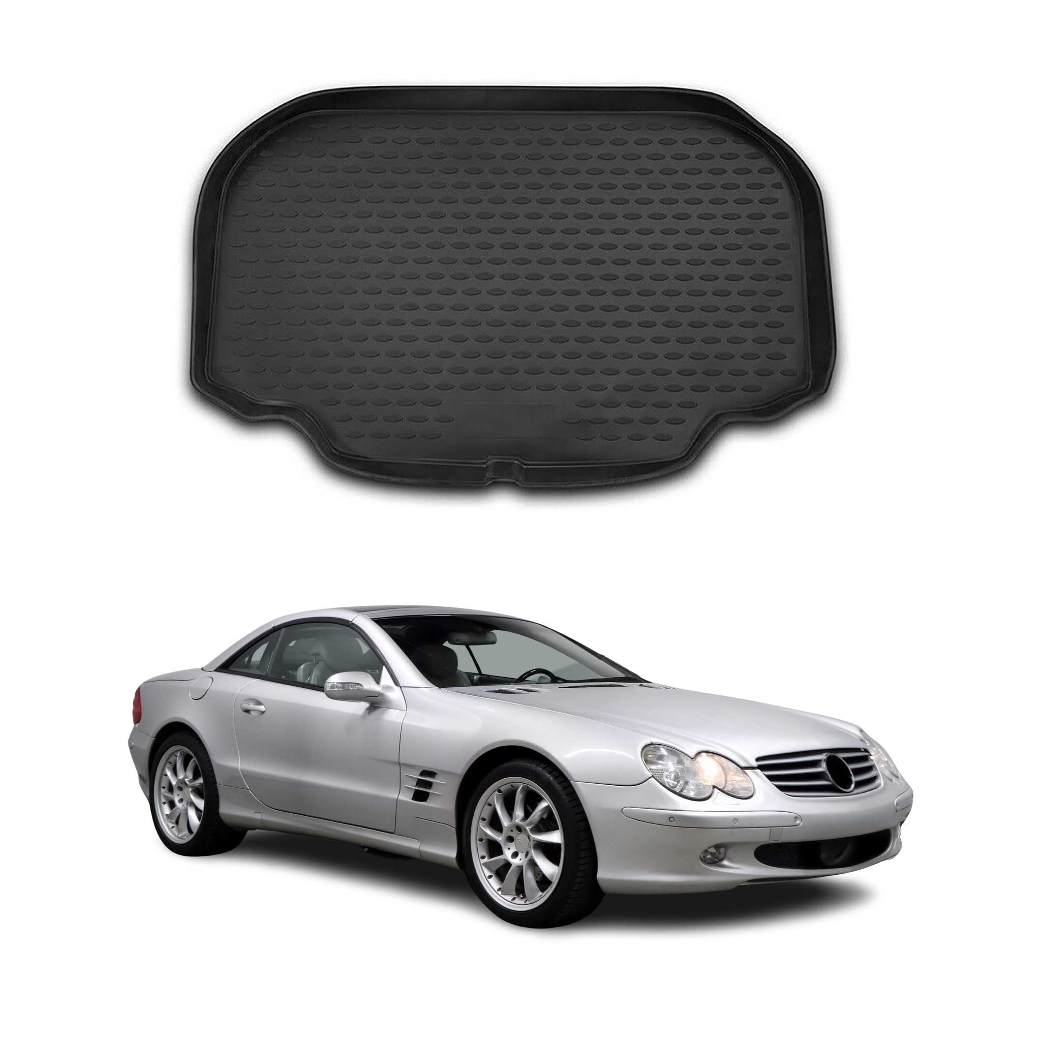 Kofferraummatte Kofferraumwanne für Mercedes SL Klasse R230 2001-2012 Gummi TPE