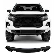 Motorhaube Deflektor Insekten für Toyota Hilux VIII 2021-26 Facelift ABS Schwarz