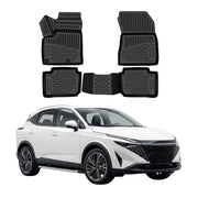 OMAC Gummimatten Fußmatten für Nissan Qashqai J12 e-Power 2022-2026 TPE Schwarz