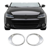 Nebelscheinwerfer Rahmen Umrandung für VW Jetta 2010-2014 Edelstahl Chrom 2tlg