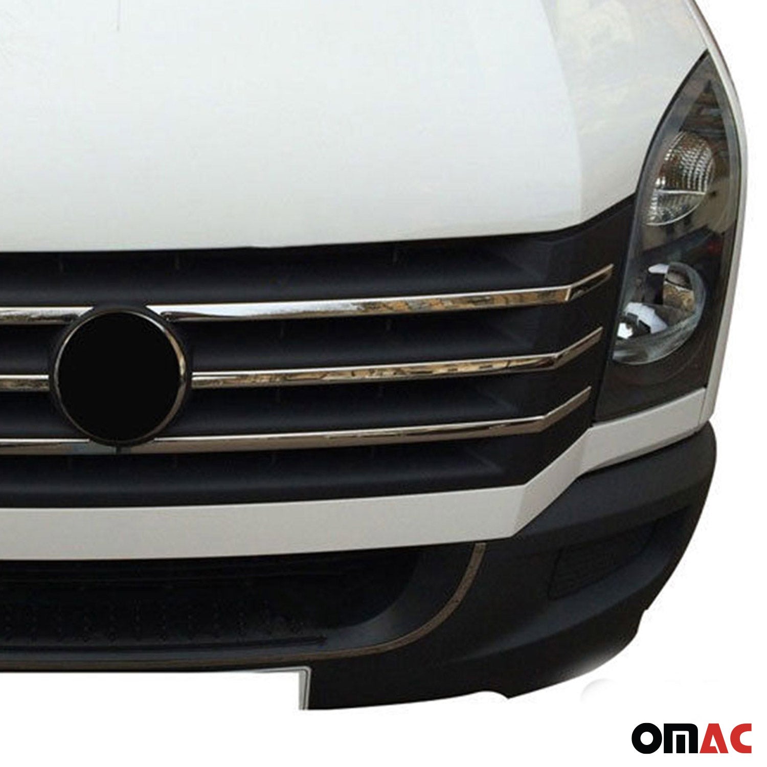 Kühlergrill Leisten Grillleisten für VW Crafter 2012-2017 Edelstahl Chrom 5tlg