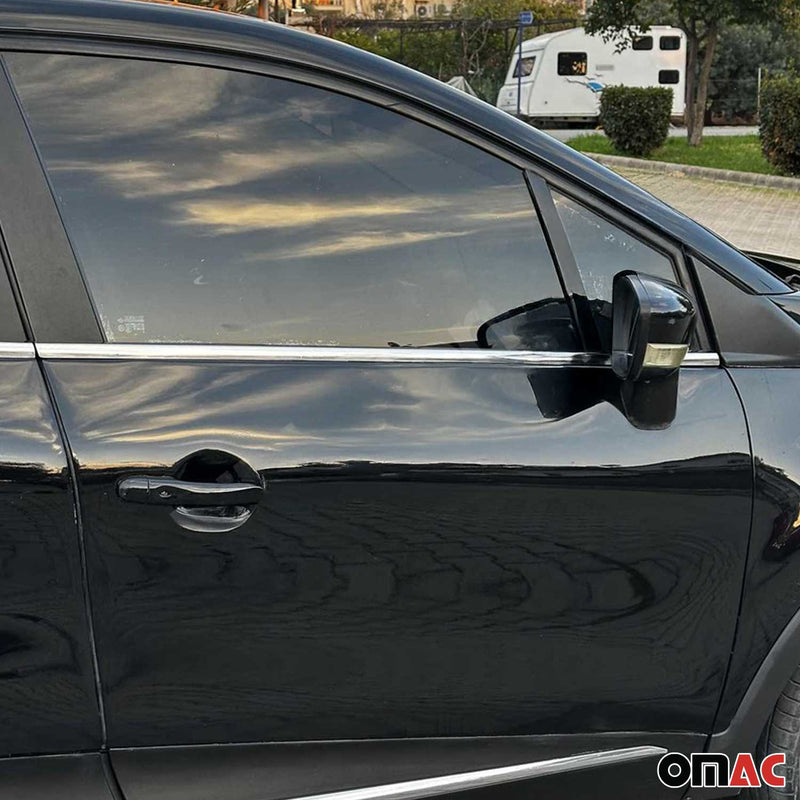Fensterleisten Zierleisten für Renault Captur 2013-2025 Edelstahl Chrom 4tlg