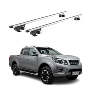 Dachträger Grundtäger für Nissan Navara D23 2015-2023 4 tür 90kg Alu Grau 2x ABE