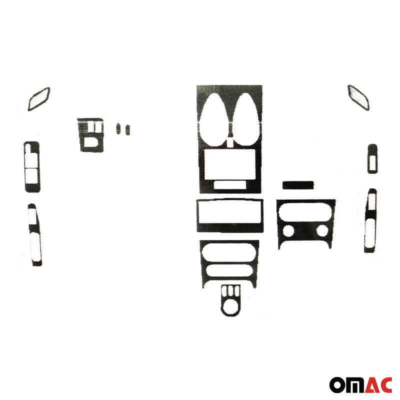 Innenraum Dekor Cockpit für Nissan Qashqai +2 2008-2014 Wurzelholz Optik 15tlg