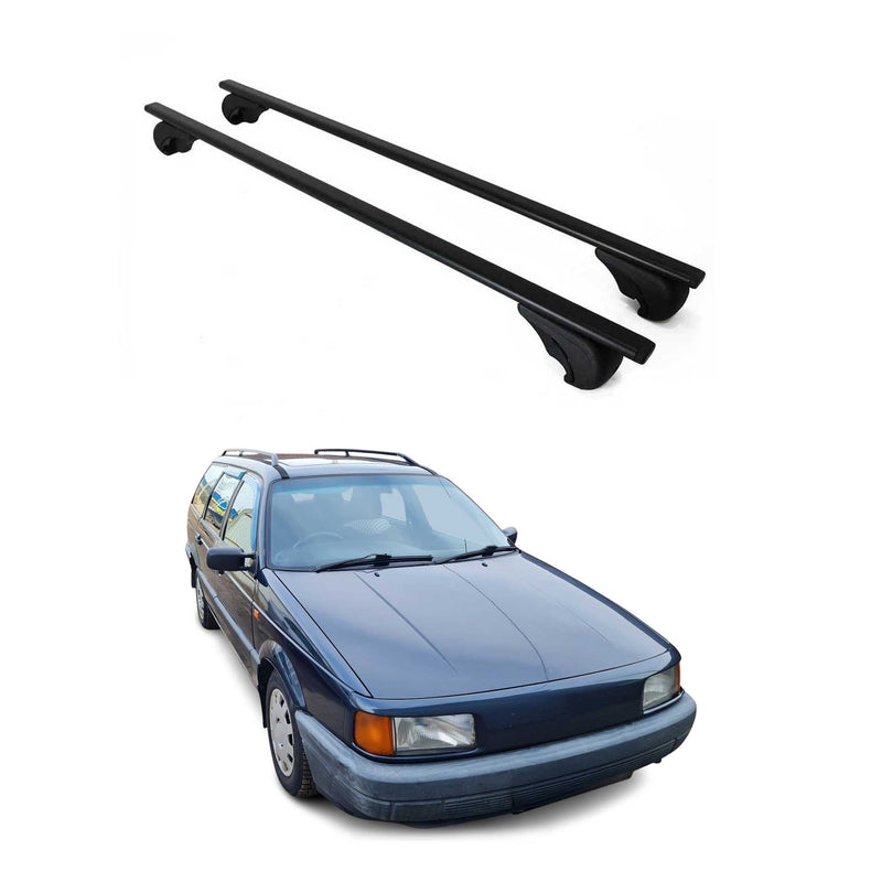 Dachträger Grundtäger für VW Passat B3 B4 Variant 1988-1997 75kg Metall Schwarz