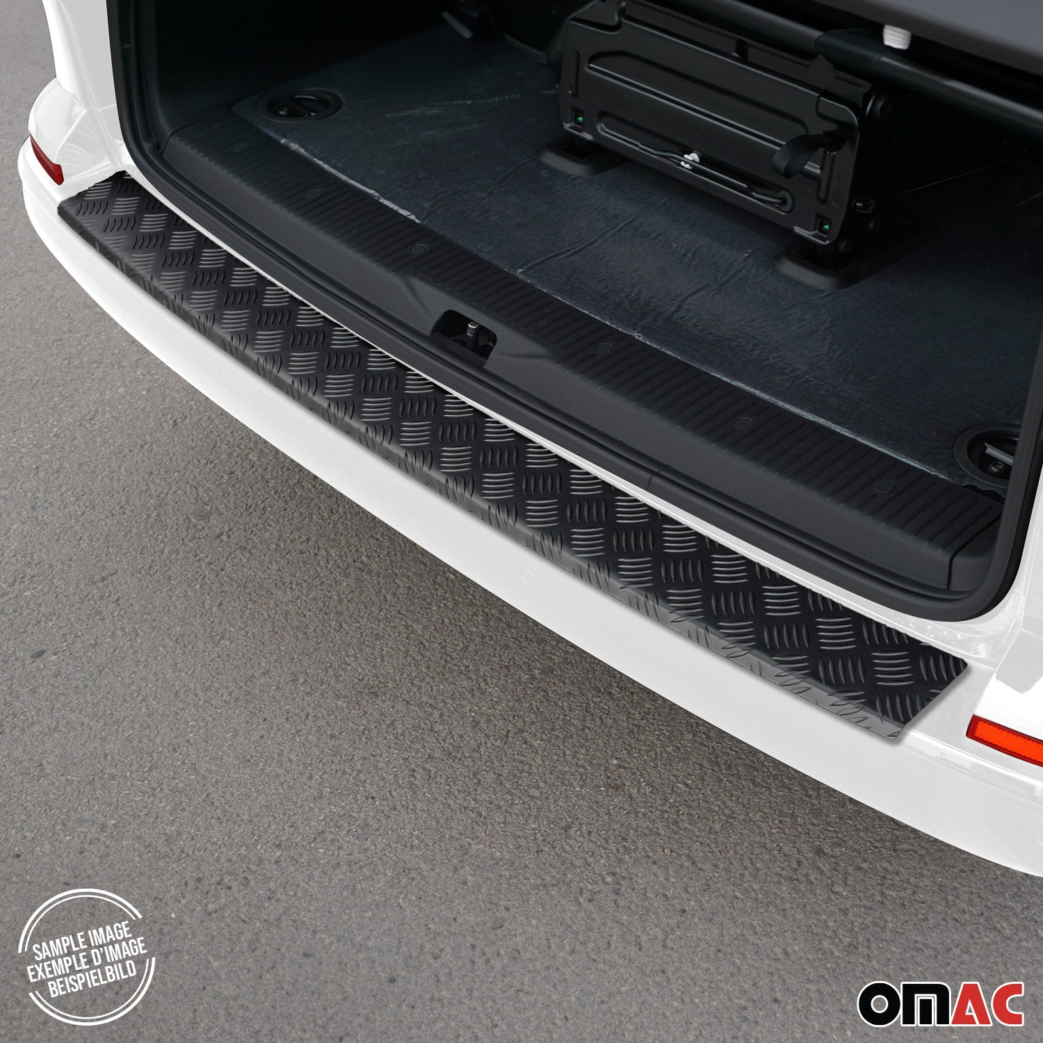Ladekantenschutz Stoßstange für Mercedes Vito W447 2014-2026 Aluminium Schwarz