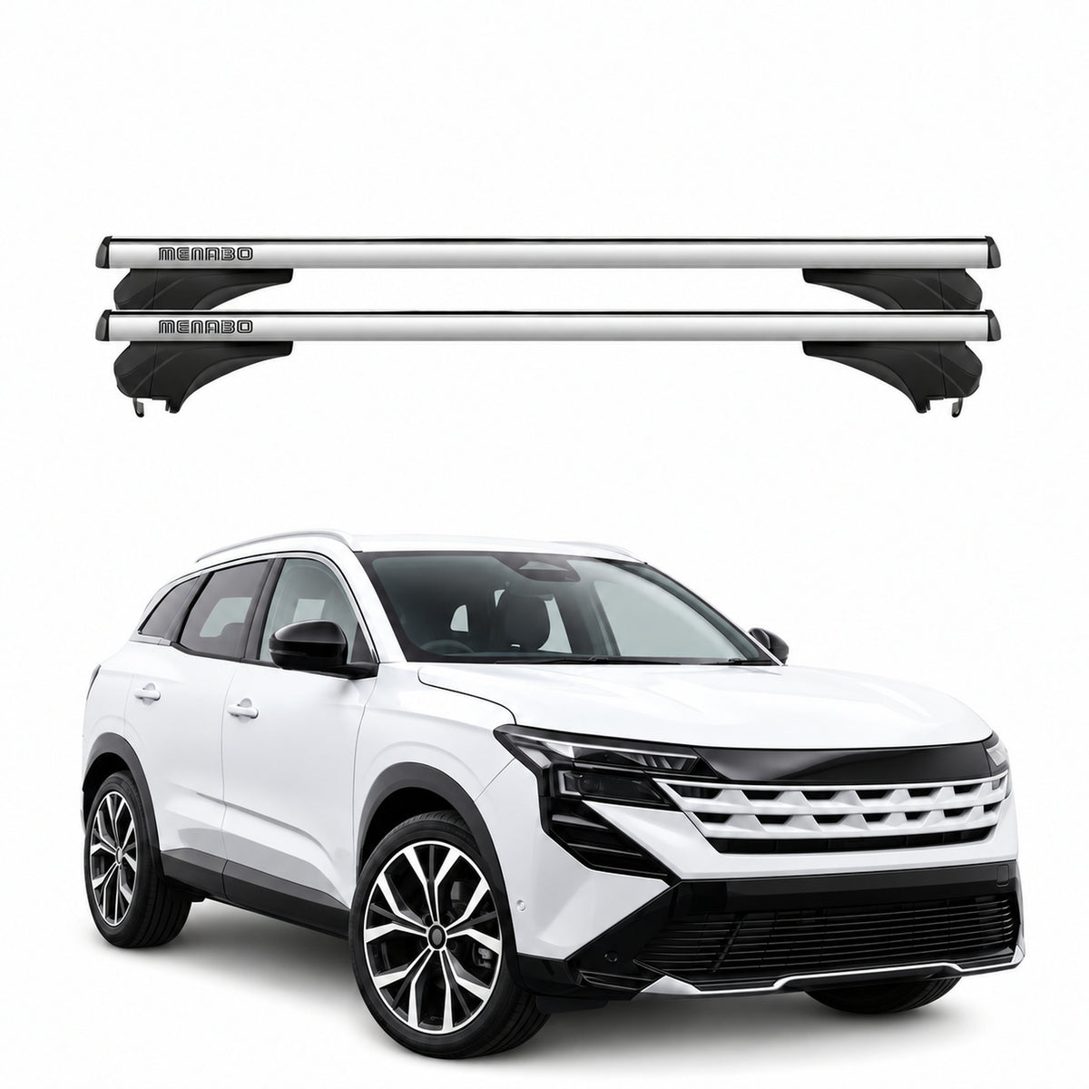 Menabo Dachträger für Renault Boreal 2025-2026 Aluminium Silber 2 Stück