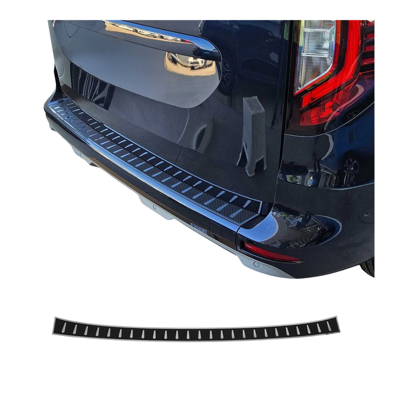 Ladekantenschutz für Mercedes Citan 2021-2025 Edelstahl Carbon Foliert