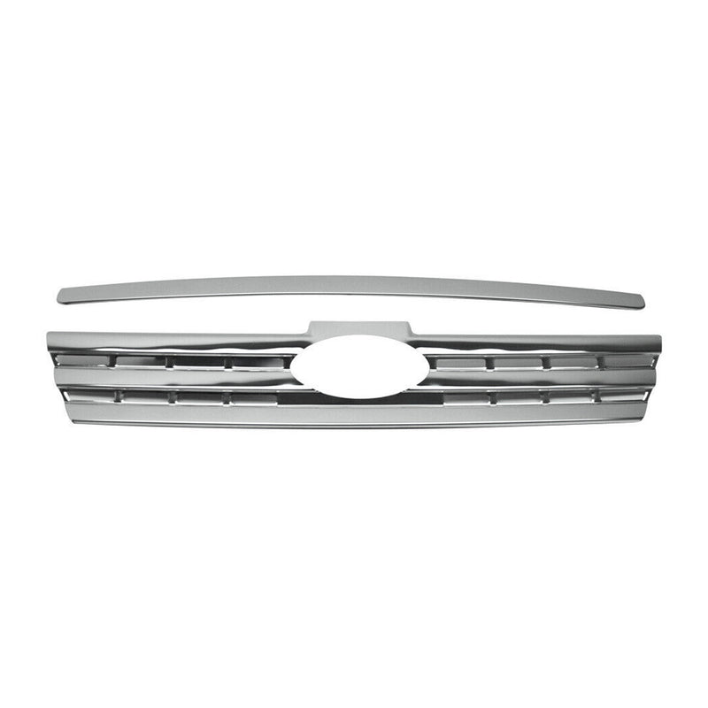 Kühlergrill Leisten Grillleisten für Ford Connect 2009-2014 Edelstahl Silber 2x