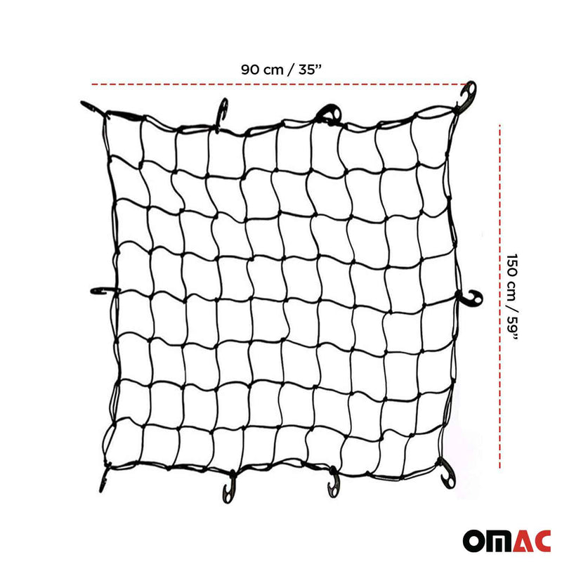 Kofferraumnetz Gepäcknetz Hintere Autonetz Trennnetz Abdecknetz Netz 90x150