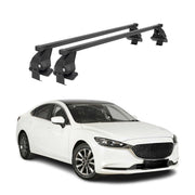 Menabo Dachträger Grundtäger für Mazda 6 Limo 2012-2025 50kg Stahl Schwarz 2 tlg