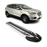 Trittbretter Seitenschweller Seitenbretter für Ford Kuga II 2012-2019 Alu Grau
