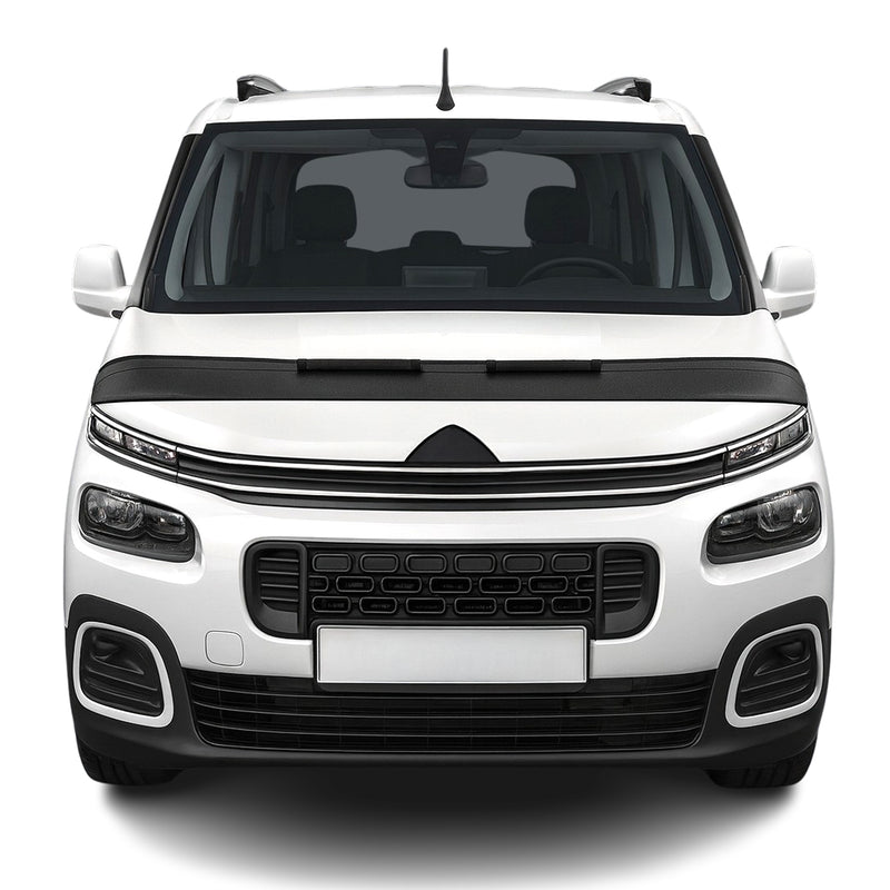 Haubenbra Steinschlagschutz Bonnet Bra für Opel Combo 2018-2025 Schwarz Halb