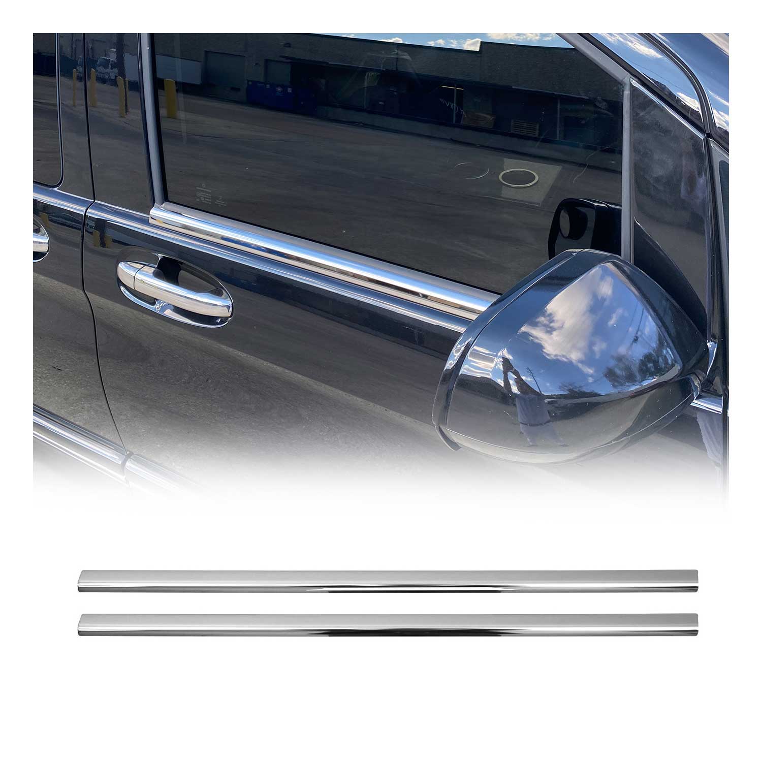Fensterleisten Zierleisten für Mercedes Klasse W447 2014-2026 Edelstahl Chrom 2x