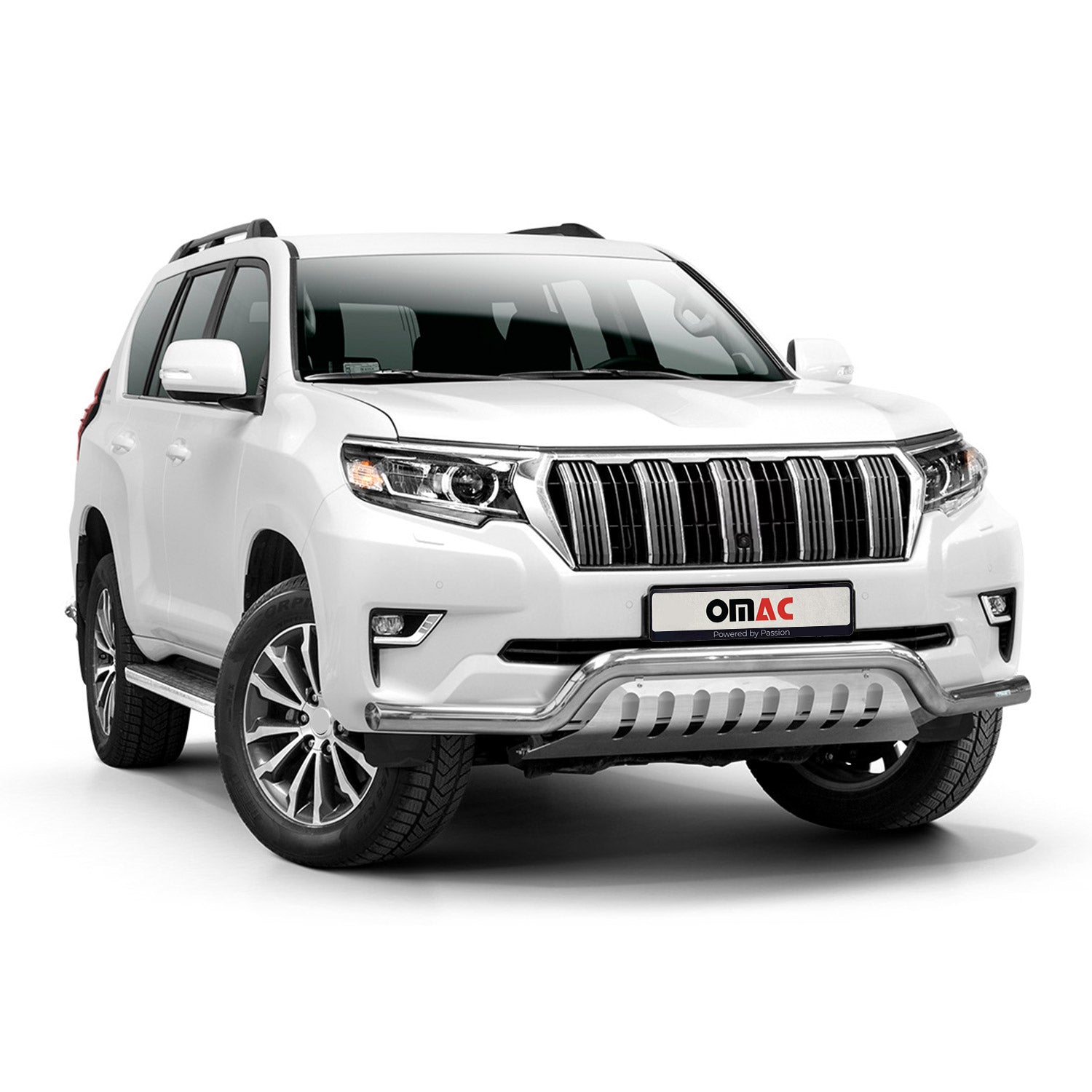 Frontbügelschutz Frontschutzbügel für Toyota Land Cruiser 150 2019-23 Grau ABE