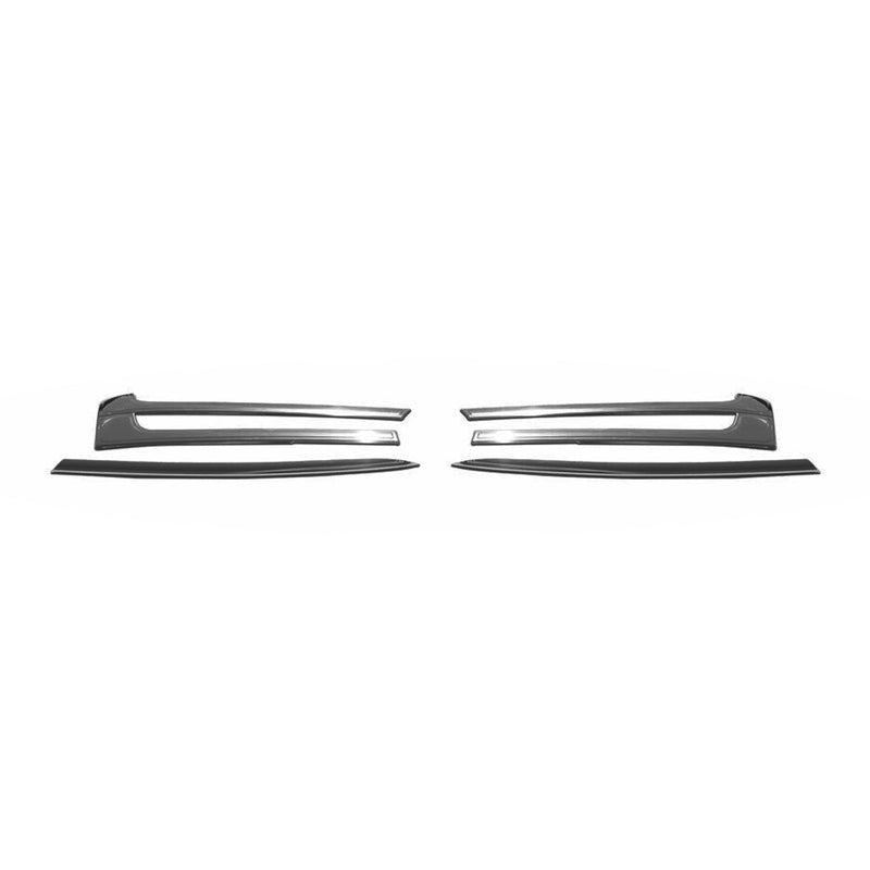 Kühlergrill Leisten Grillleisten für VW T5 2009-2015 Edelstahl Dunkel 4tlg