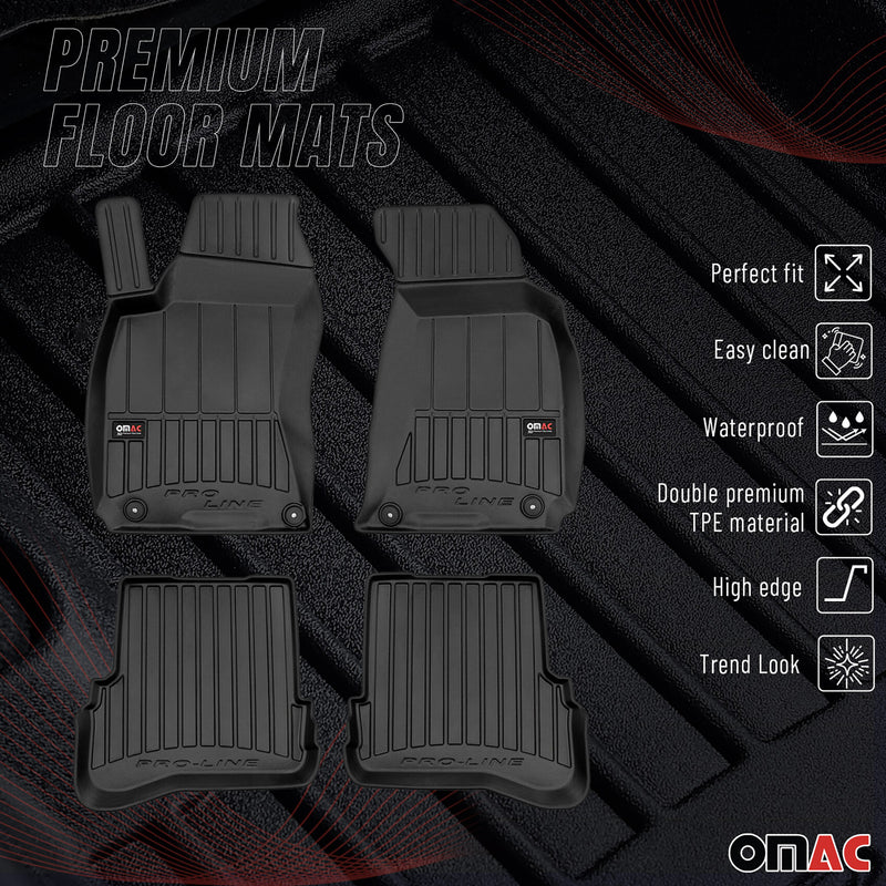 OMAC Gummi Fußmatten für VW Passat B5 1996-2005 Premium TPE Automatten 4tlg
