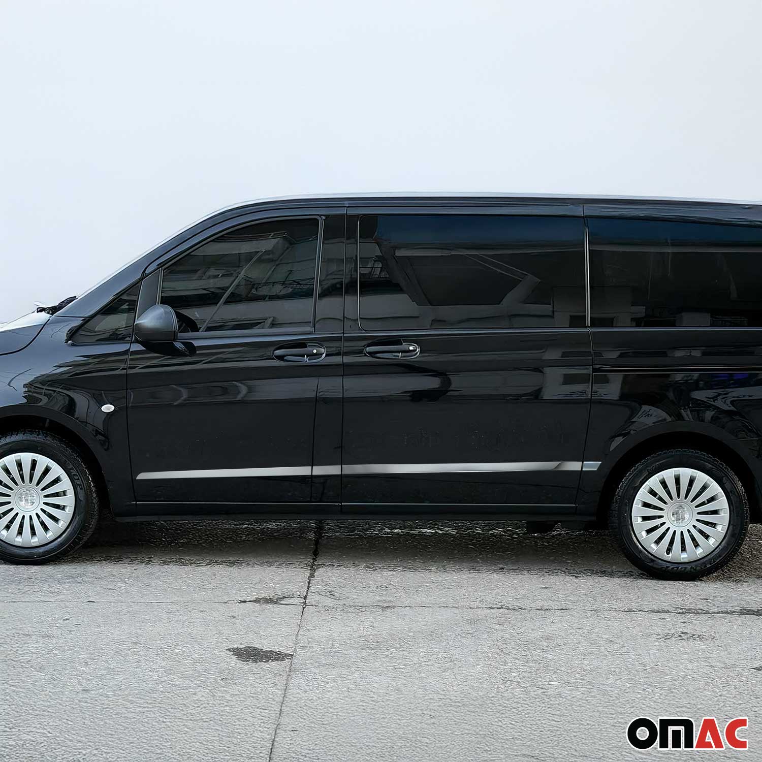 Seitentürleiste Türschutz Chrom für Mercedes Vito W447 2014-2026 L1 L2 Kurzer 7x