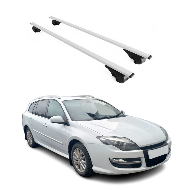 Dachträger Grundtäger für Renault Laguna Grandtour 1995-2007 75kg Metall Grau 2x