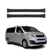 Dachträger Grundtäger für Peugeot Expert 2016-2026 75kg Aluminium Schwarz 2 tlg