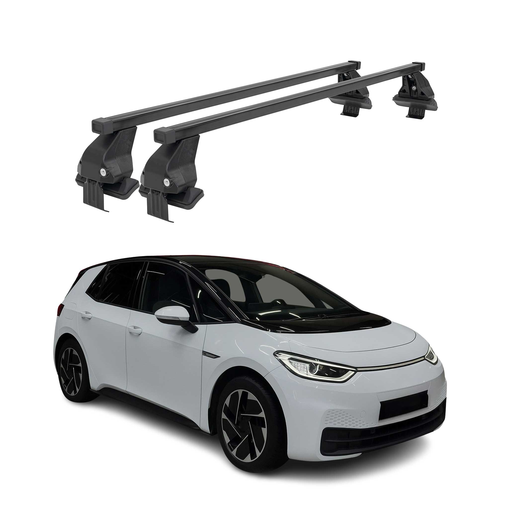 Menabo Dachträger Grundträger für VW ID 3 2020-2026 Stahl Schwarz 2tlg