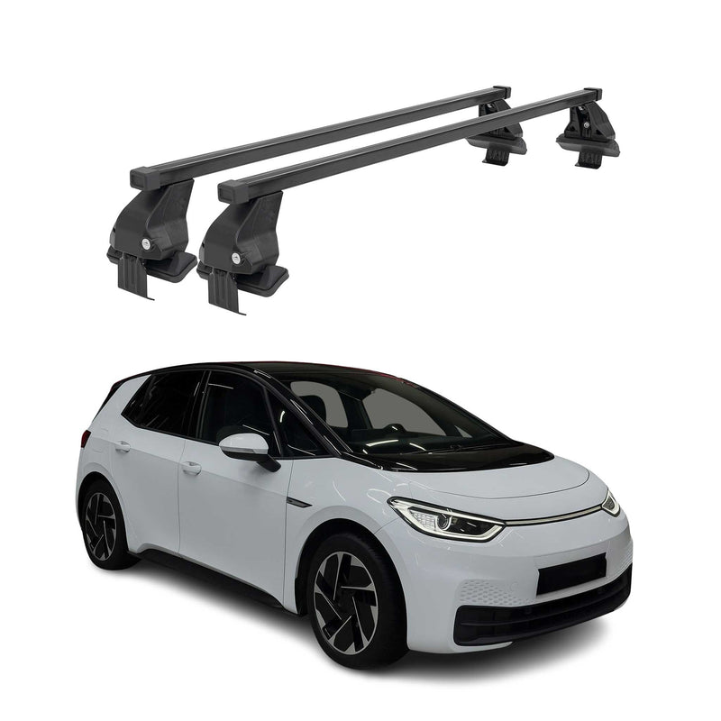 Menabo Dachträger Grundträger für VW ID 3 2019-2025 Stahl Schwarz 2tlg
