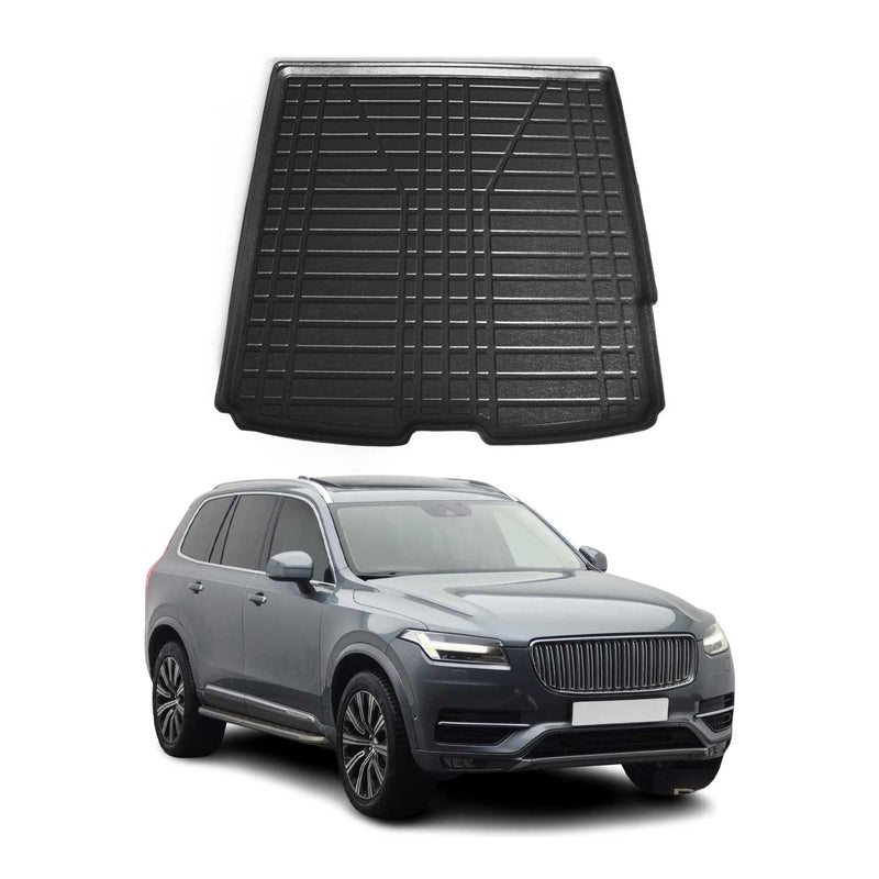 Kofferraumwanne Laderaumwanne für Volvo XC90 2015-2025 Gummi TPE Schwarz