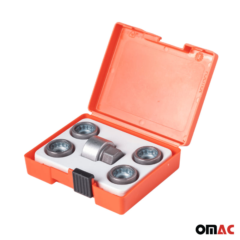 Radschloss Radschrauben Satz für Opel Insignia ab 2017 Silber 4tlg M12X1.5