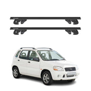 Dachträger Grundtäger für Suzuki Ignis I 2003-2005 Facelift Alu TÜV Schwarz 2tlg