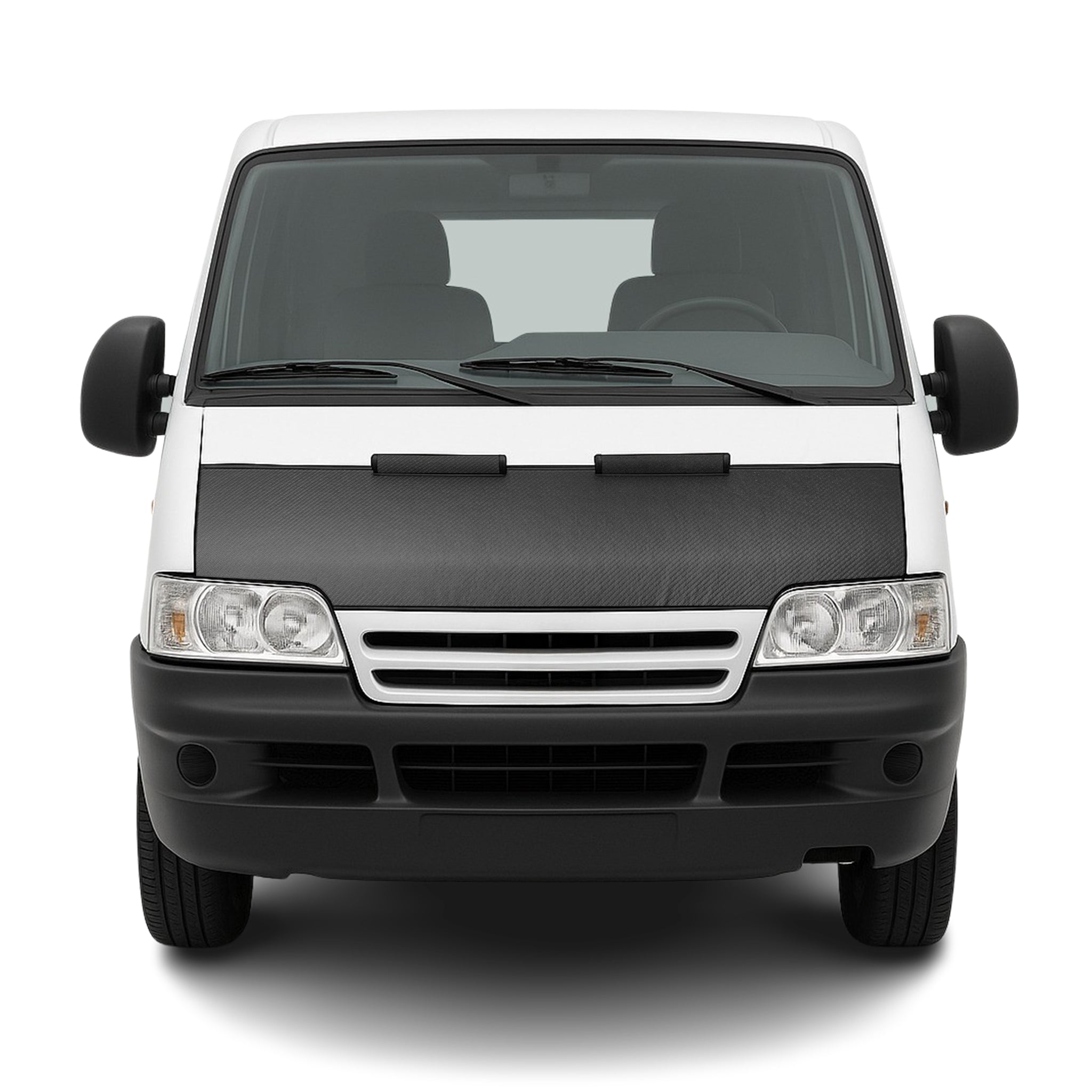 Haubenbra Steinschlagschutz für Citroen Jumper 2 Facelift 2002-2006 Carbon Halb