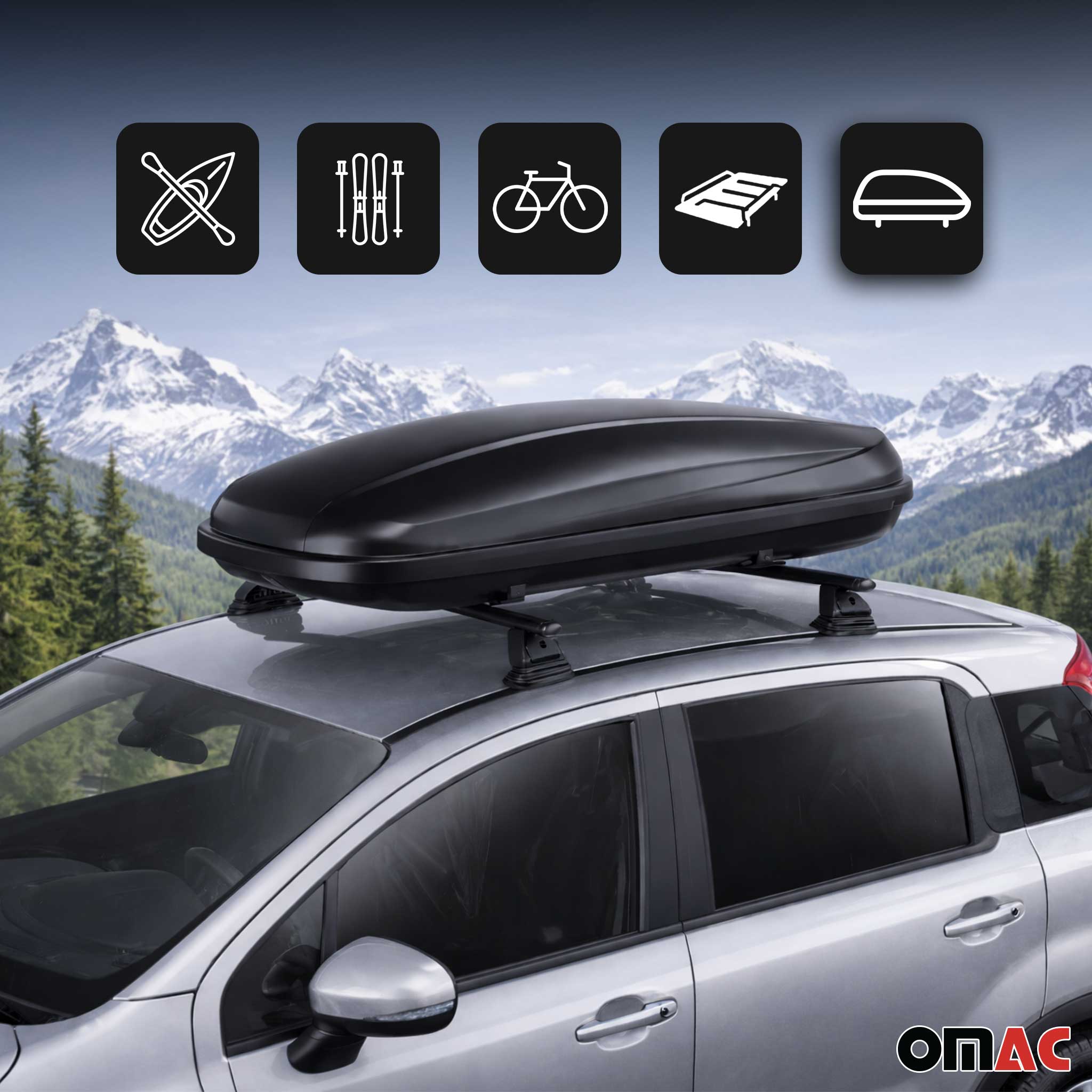 Stahl Dachträger für Renault Megane II Schrägheck Kombi 2003-2008 TÜV 2x Schwarz