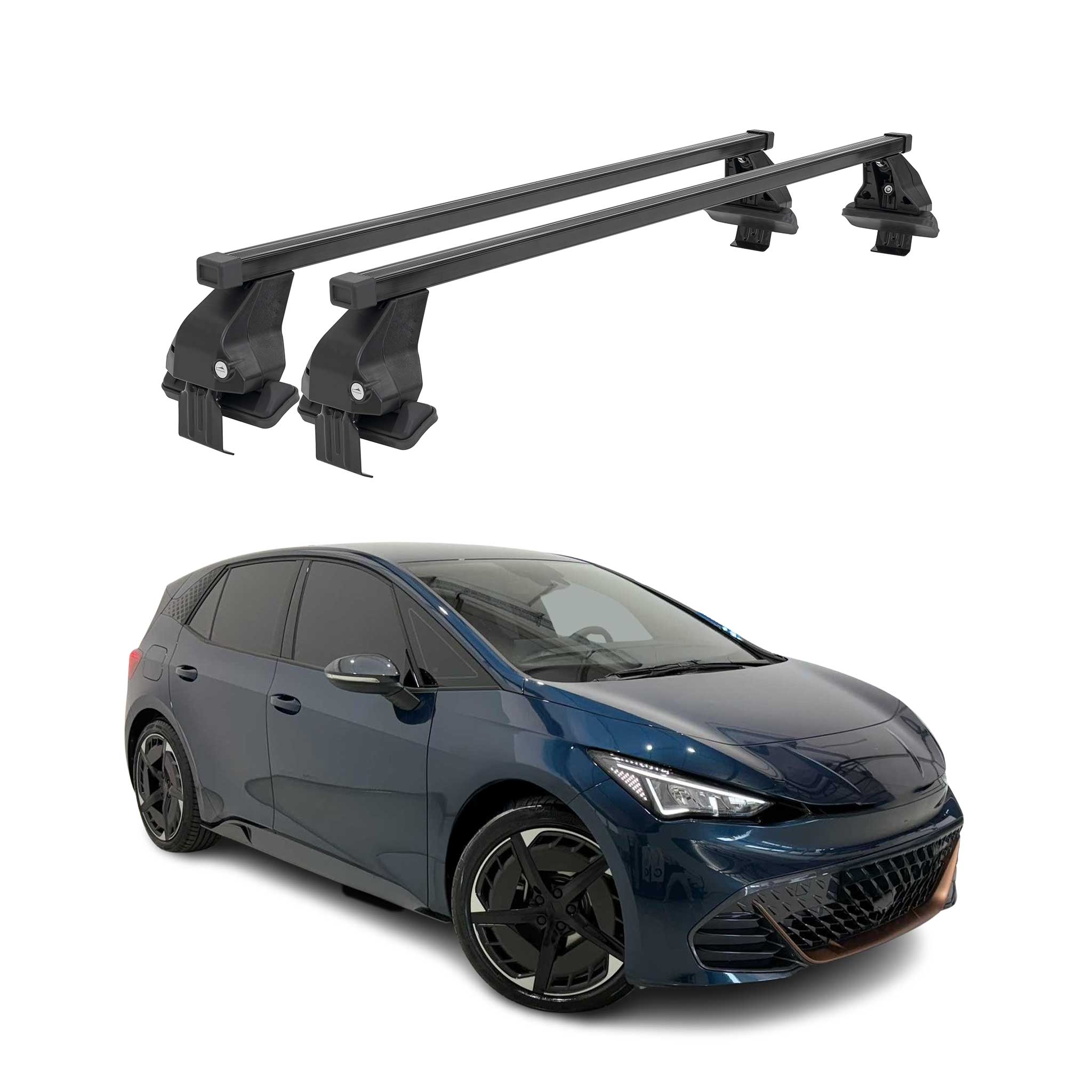 Menabo Dachträger Grundträger für Cupra Born 2021-2026 FL Stahl Schwarz 2tlg