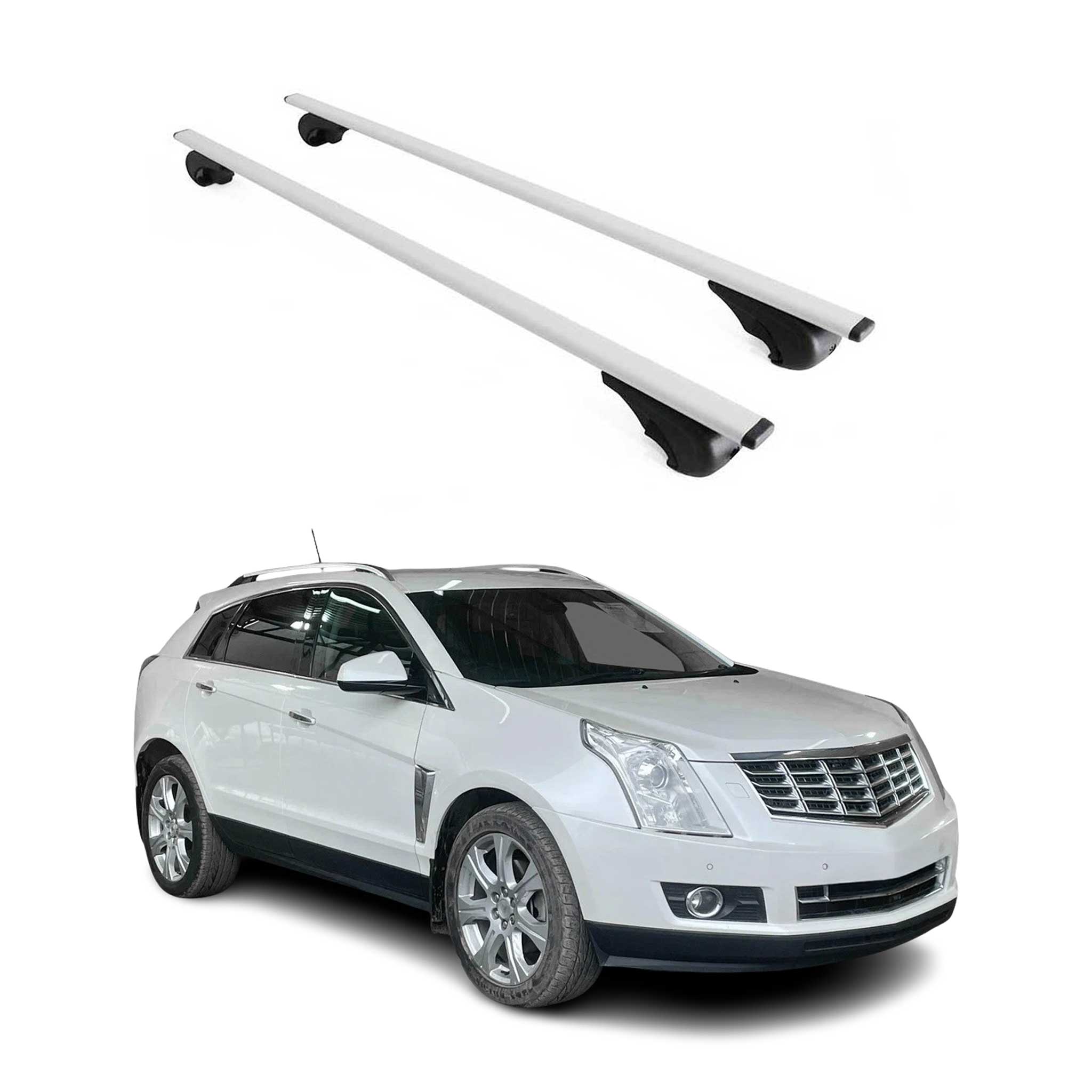 Dachträger Grundtäger für Cadillac SRX 2004-2016 75kg Metall Silber 2 tlg