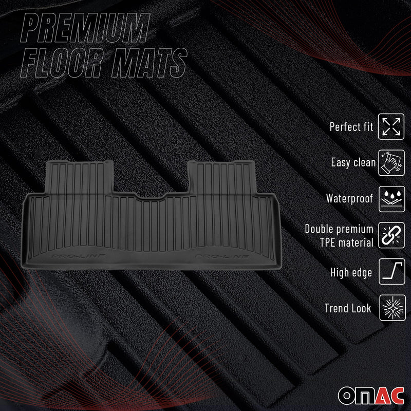 Fußmatten Gummimatten für Hyundai Ioniq 6 2022-2025 OMAC Premium Schwarz TPE 3x