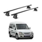 Stahl Dachträger für Opel Combo C 2001-2012 TÜV Abschließbar 75 kg 2tlg Schwarz