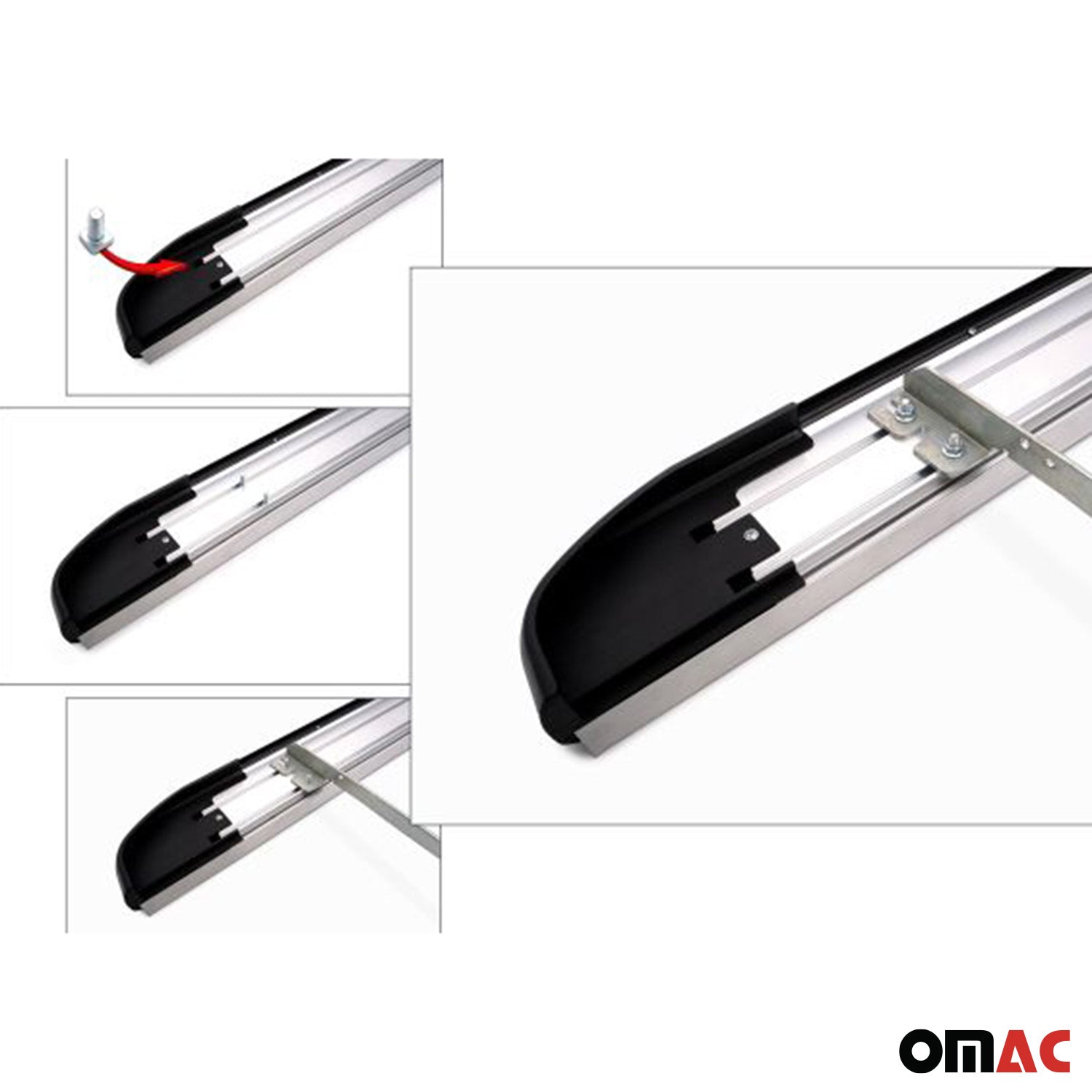 Seitenbretter Trittbretter Seitenschweller für Audi Q3 mk1 2011-2018 Alu 2x