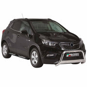 Edelstahl Seitenschweller Schwellerrohre für Opel Mokka 2012-2016 Schwarz