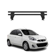 Menabo Dachträger Grundtäger für Nissan Micra 2017-2023 50kg Alu Schwarz 2 tlg