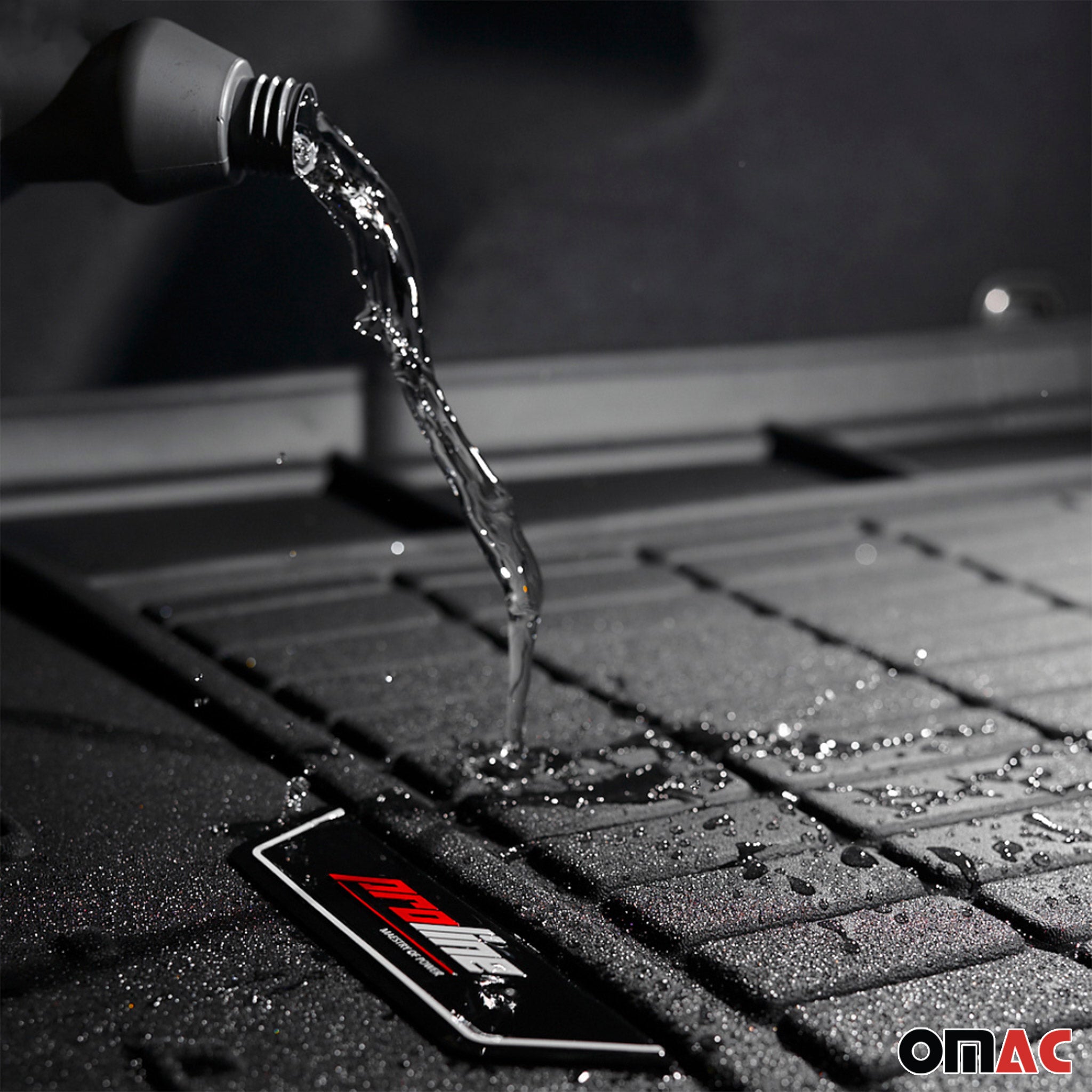 OMAC Gummi Kofferraumwanne für BMW 7er E65 E66 E67 2001-2008 TPE Schwarz