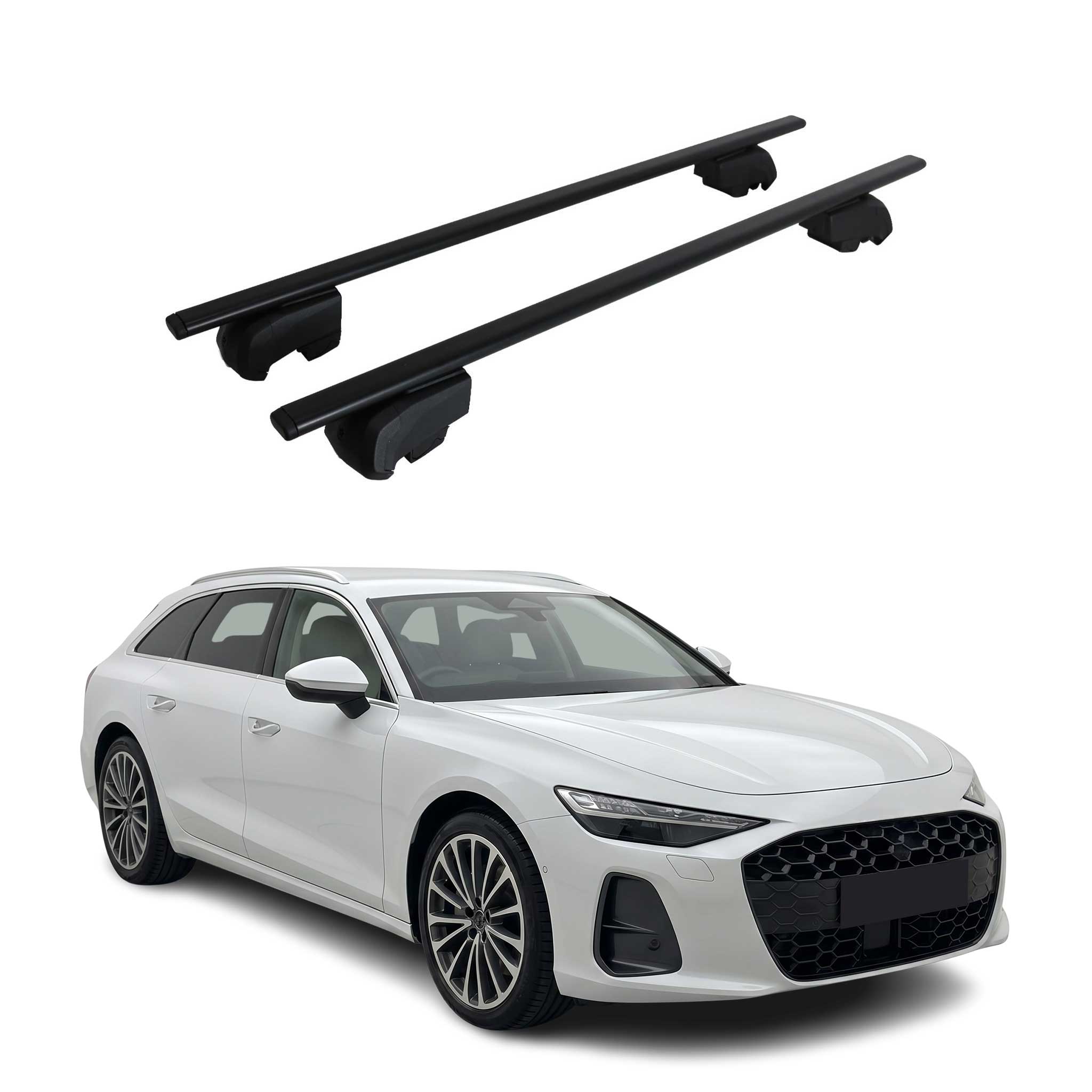 Dachträger Gepäckträger für Audi A6 C9 Avant 2025-2026 ABE Metall Schwarz 2x