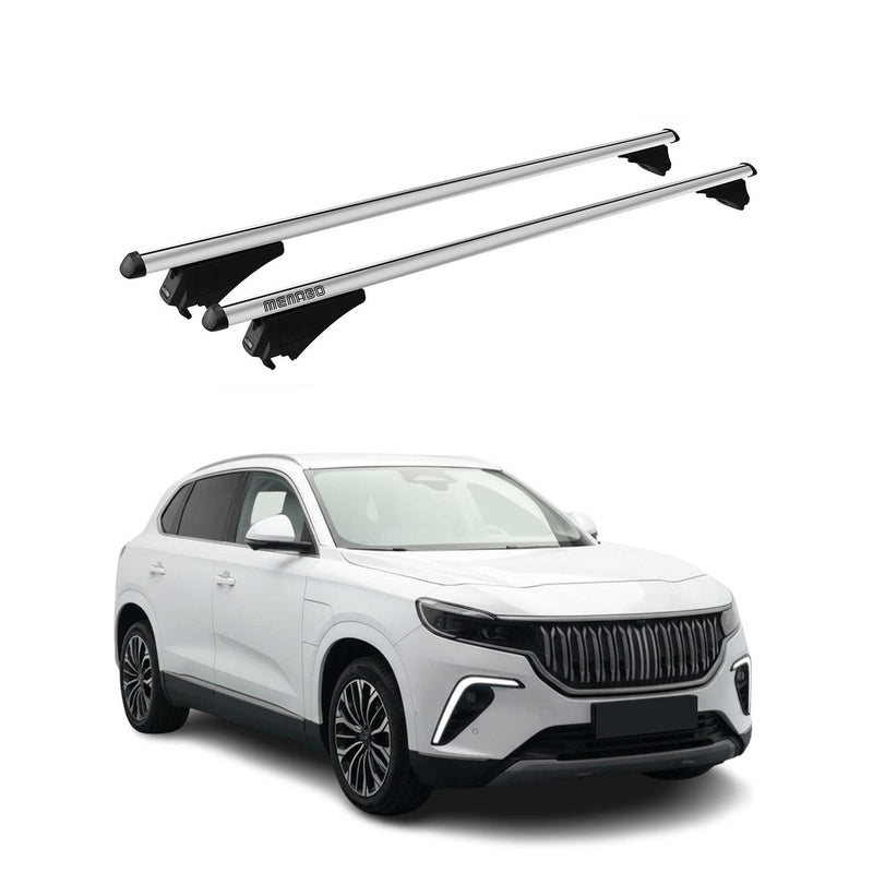 Menabo Dachträger Grundtäger für Togg T10X 2023-2025 75kg Alu Silber 2x