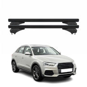 Menabo Dachträger Grundtäger für Audi Q3 8U 2011-2018 Aluminium Schwarz 2 tlg