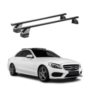 Menabo Dachträger für Mercedes C Klasse W205 Limo 2014-2021 75kg Stahl Schwarz