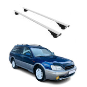 Dachträger Grundtäger für Subaru Legacy mk3 Kombi 1999-2003 75kg Metall Grau 2x