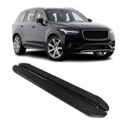 Trittbretter Seitenschweller für Volvo XC90 2015-2026 Aluminium Schwarz 2tlg