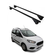 Dachträger Grundtäger für Ford Courier 2014-2023 75kg Metall Schwarz 2 tlg