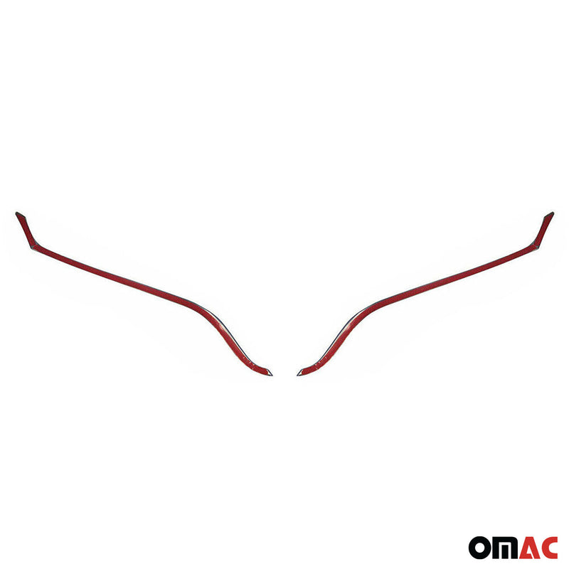 Kühlergrill Leisten Grillleisten für Renault Clio 2012-2019 Edelstahl Silber 2x